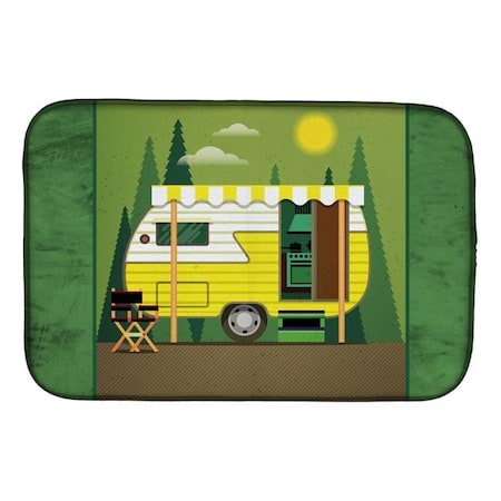 Carolines Treasures Carolines Treasures BB5478DDM Greatest Adventure Retro Camper Dish Drying Mat BB5478DDM